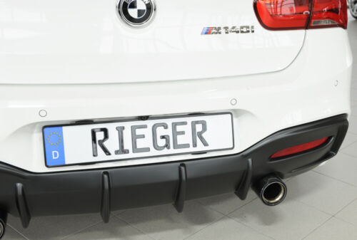Rieger Rear Diffuser for BMW 1 Series F20/F21 LCI (2015+) - Fits M135i & M140i - Gloss Black, Matte Black or Carbon Look ABS