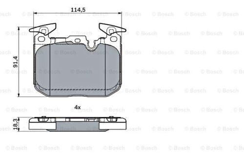 Bosch 0986494947 Brake Pad Set