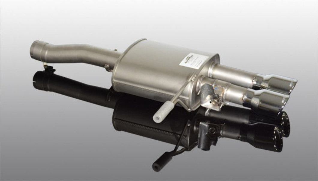 AC Schnitzer MINI Cooper S/JCW F55 F56 F57 Valved Sports Exhaust (2014-2018) - Stainless Steel Rear Silencer, Twin Tips