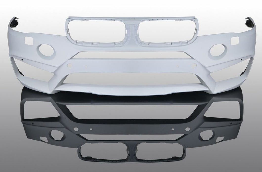 AC Schnitzer BMW X6 F16 M Sport Front Skirt - Genuine Front Bumper Upgrade, Front Lip/Splitter (2013-2019) Fits xDrive 28i 30d 35i 35ix 40d 50i 50ix M50d - Part 5111216210