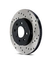 Load image into Gallery viewer, StopTech Sport Brake Disc Rotor for BMW F20 F21 F22 F30 F31 F32 F33 F36 M135i M140i M235i 335i 435i 440i - Slotted/Drilled - 340mm Front, 345mm Rear - Single
