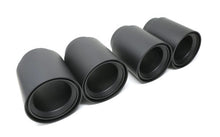 Load image into Gallery viewer, Black ceramic BMS straight Cut F8x M2/M2C/M3/M4 Billet Exhaust Tips (set of 4)
