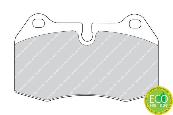 Ferodo Premier Eco Friction Fdb998 Brake Pad Set Prepared For Wear Indicator, Without Accessories