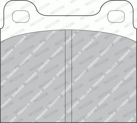 Ferodo Premier FDB2H Brake Pad Set for ATE Calipers - No Wear Sensor (Not Prepared for Wear Indicator) - OE Replacement for Classic Alfa Romeo, BMW 2002, Mercedes W123/W114/W116, Audi 60/75/90, Opel Kadett/Manta/Monza, Ford Taunus, Maserati Spyder