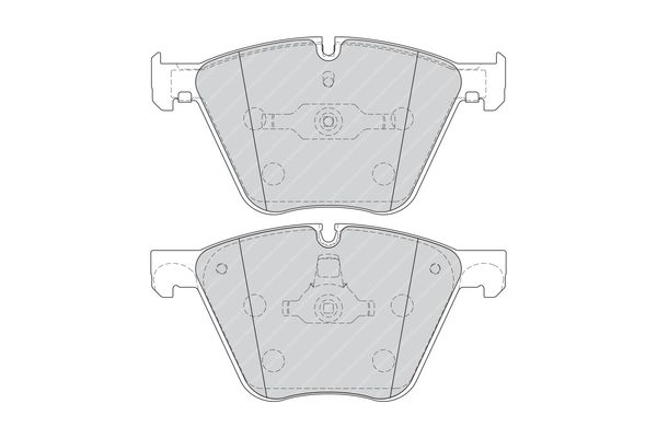 Ferodo Premier FDB4287 Brake Pad Set for BMW 5 Series F07 550i & 7 Series F01/F02 750i/760i/750d xDrive - ATE Calipers, Wear Sensor Ready, OE-Quality Replacement