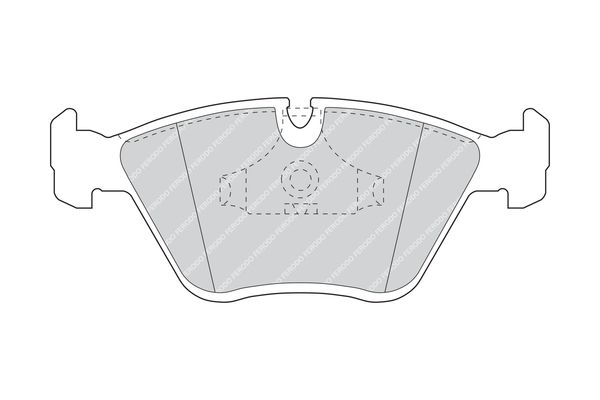 Ferodo Premier FDB779B Brake Pad Set with Piston Clip for ATE Callipers - Fits BMW E36/E46 M3, Z3 M, Z4 M, E34 5 Series, E32 7 Series, Peugeot 605 V6, Wiesmann MF3