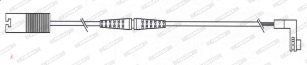 Ferodo Premier FWI328 Brake Pad Wear Sensor Lead for BMW 5 Series Touring E61 (2004-2010) - OE-Quality Pad Wear Indicator, 880mm Cable