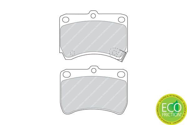 Ferodo Sl Fsl1300 Brake Pad Set Prepared For Wear Indicator