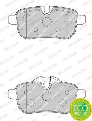 Ferodo Premier Eco Friction Fdb4401 Brake Pad Set For Bmw Z4 Roadster (E89) Prepared For Wear Indicator, With Accessories