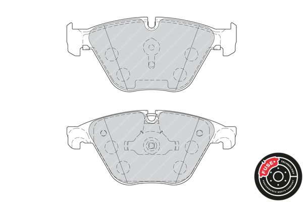 Ferodo Premier Eco Friction Fdb4382 Brake Pad Set Prepared For Wear Indicator, With Piston Clip, Without Accessories