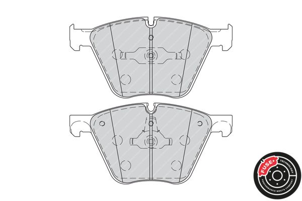 Ferodo Premier Eco Friction Fdb4258 Brake Pad Set Prepared For Wear Indicator, With Piston Clip, Without Accessories