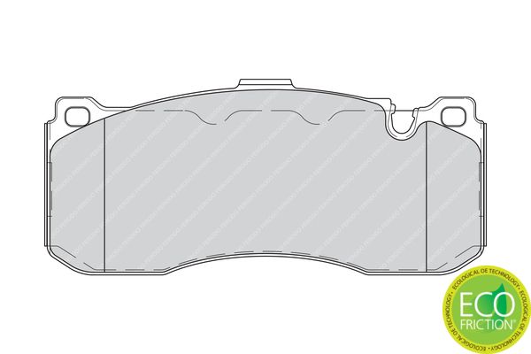 Ferodo Premier Eco Friction Fdb4218 Brake Pad Set Prepared For Wear Indicator, Without Accessories