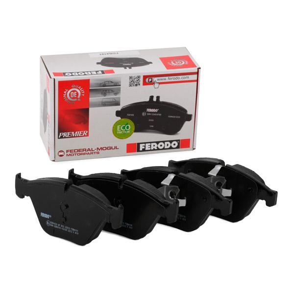 Ferodo Premier Eco Friction FDB4191 Brake Pad Set for BMW 3 Series (E90 E91 E92 E93) & X1 E84 - ATE Calipers, Wear Indicator Ready, With Piston Clip, OEM-Quality Replacement, Fits 318i 320d 320i 325i 328i, incl xDrive