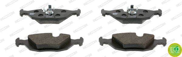 Ferodo Premier Eco Friction Fdb296 Brake Pad Set Prepared For Wear Indicator, With Piston Clip, Without Accessories