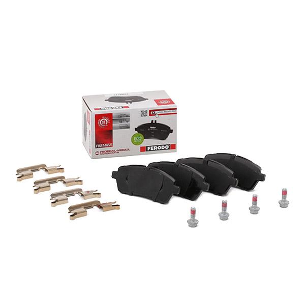 Ferodo Premier Eco Friction Fdb1974 Brake Pad Set Prepared For Wear Indicator, With Brake Caliper Screws, With Piston Clip, With Accessories