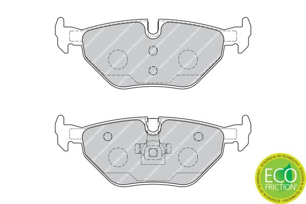 Ferodo Premier Eco Friction Fdb1867 Brake Pad Set Prepared For Wear Indicator, With Piston Clip, Without Accessories