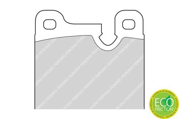 Ferodo Premier Eco Friction Fdb164 Brake Pad Set Prepared For Wear Indicator, Without Accessories
