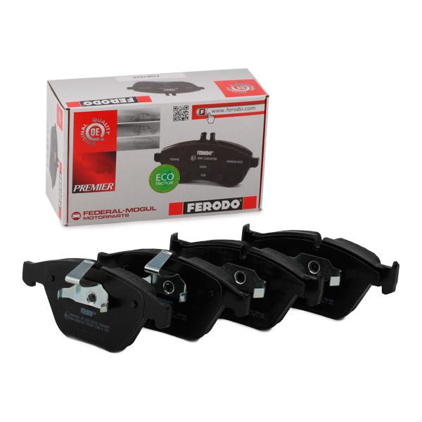 Ferodo Premier Eco Friction FDB1628 Brake Pad Set - BMW ATE Calipers - Wear Sensor Ready, With Piston Clip - 3/5/6/7 Series E60 E61 E90 E92 E93 E63 E64 E65 E66, M3 E90 E92 E93, 1M E82 - OEM Quality