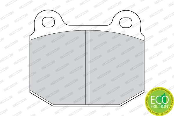 Ferodo Premier Eco Friction Fdb116 Brake Pad Set Not Prepared For Wear Indicator, Without Accessories