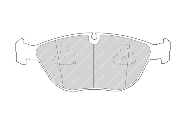 Ferodo Premier Eco Friction Fdb1001 Brake Pad Set Prepared For Wear Indicator, With Piston Clip, Without Accessories