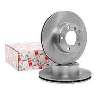 Ferodo Premier DDF834 Vented Brake Disc Rotor 296mm x 22mm, 5 Hole, for BMW 5 Series – Includes Bolts & Screws