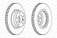 Ferodo Premier DDF624 Vented Brake Disc Rotor 316 mm x 28 mm, 5-Hole, for BMW 7 Series (E38) – Includes Bolts/Screws