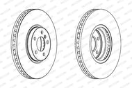 Ferodo Premier DDF1584 Vented Brake Disc for BMW X5 (E53), 356mm x 36mm, 5-Stud, Includes Bolts/Screws, OE-Quality Replacement Brake Rotor