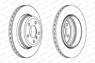 Ferodo Premier DDF1297C-1 Brake Disc (Rotor) Fits BMW X3 (E83) - 320mm Vented, Anti-Corrosion Coated, 5-Stud, Includes Bolts/Screws