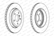 Ferodo Premier DDF1280C Brake Disc (Rotor) for BMW 3 Series - 320x22mm Vented, Anti-Corrosion Coated, 5-Stud - Includes Bolts & Screws