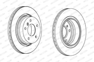 Ferodo Premier DDF1073 294mm Vented Brake Disc for BMW 3 Series, 5-Stud – Bolts & Screws Included