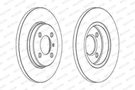 Ferodo Premier DDF062 Brake Disc 260mm Solid 4-Hole with Bolts/Screws - Fits BMW 3 Series E30 Saloon - OE-Equivalent Replacement Rotor