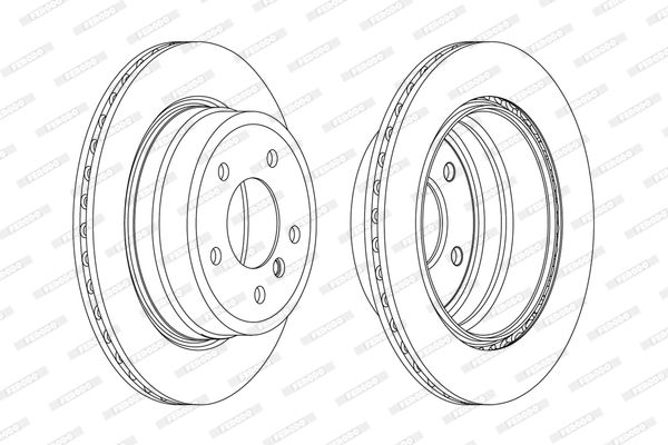 FERODO PREMIER Coat+ disc DDF2198C-1 Brake Disc for BMW 1 Series Vented, Coated, without bolts/screws