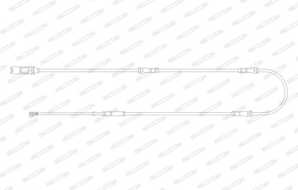 Ferodo Premier FWI375 Brake Pad Wear Sensor for BMW 5 Series Gran Turismo GT (F07) 2009–2017