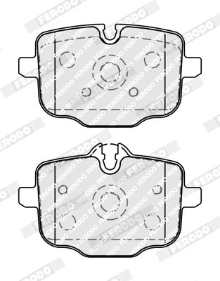 Ferodo FDB5056 Brake Pad Set for BMW (TRW Calipers) – Prepared for Wear Indicator, With Accessories – 5/6/7/8 Series, X3 X4 X5 X6 X7 (G30 G31 G32 G11 G12 G14 G15 G16 G01 G02 G05 G06 G07)