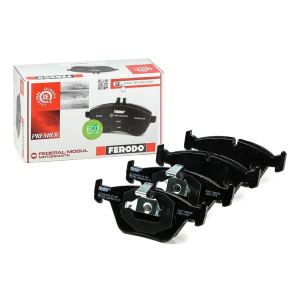 Ferodo FDB4753 Brake Pad Set for BMW 5 Series E39 | Premier Eco Friction | ATE Calipers | Wear Sensor Ready | With Piston Clip