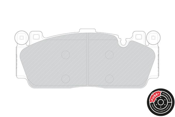 Ferodo FDB4712 (FDB 4712) Premier Brake Pad Set for BMW M2 F87, M5 F10, M6 F12/F13/F06 | Brembo Calipers | Wear Indicator Sensor Ready | No Accessories | OEM Quality