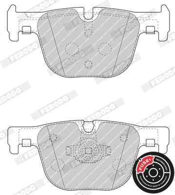 Ferodo FDB4687 Premier Eco-Friction Brake Pad Set for BMW 3 Series F30 F31 F34 & 4 Series F32 F33 F36 (ATE Calipers) | Wear Indicator Ready | Piston Clip Included | OEM-Quality Replacement
