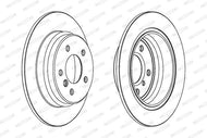 Ferodo DDF771-1 Vented Brake Disc for BMW 5 Series, 315mm x 28mm, 5-Hole/5-Stud, OE-Quality Rotor with Bolts/Screws