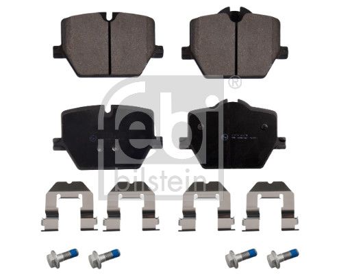 Febi Bilstein 173772 Brake Pad Set Rear Axle, Prepared For Wear Indicator, With Attachment Material