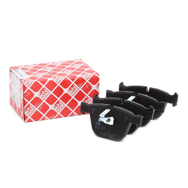 Febi Bilstein 16467 Rear Brake Pad Set for BMW (Rear Axle) - Prepared for Wear Indicator - 5 Series E60/E61, 6 Series E63/E64, 7 Series E65/E66, M3 E90/E92/E93, M5/M6, X5 E70/F15, X6 E71/E72