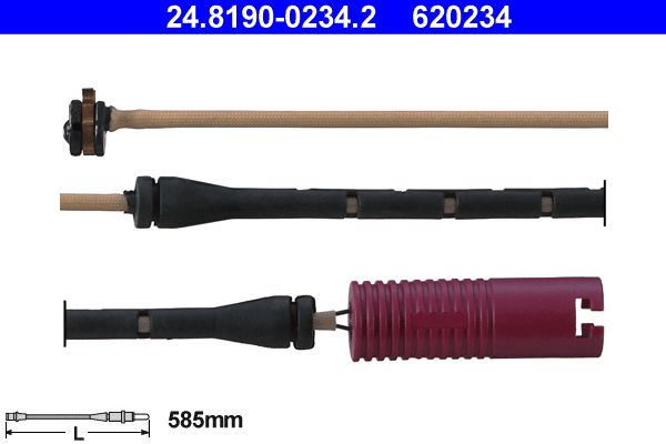 ATE 24.8190-0234.2 Brake pad wear sensor for BMW 7 (E38)