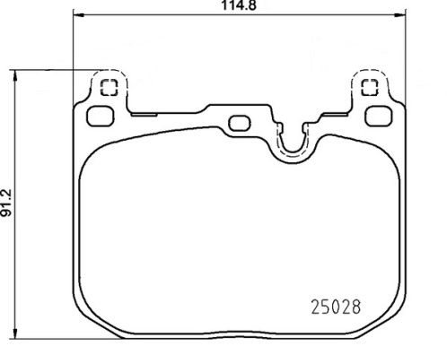 Brembo P 06 110 Brake Pad Set - Prepared for Wear Indicator, Anti-Squeak Plate - BMW 1 Series F40 (incl. M135i xDrive), 2 Series F44 (M235i xDrive), X1 F48, X2 F39 (M35i) - MINI JCW F54/F56 GP/F60 - P-06-110 P06110