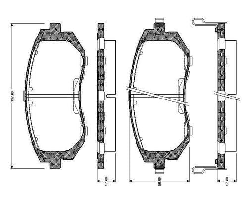 Bosch 0 986 TB2 292 (0986TB2292) Brake Pad Set – With Accessories, No Wear Sensor – Fits BMW E39 5 Series, E39 M5, E38 7 Series, E53 X5, E83 X3 – OE-Quality Replacement