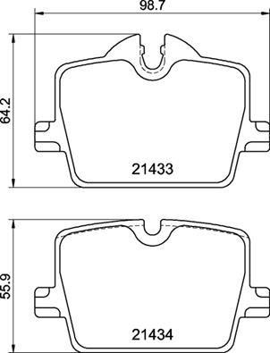Brembo P 06 114 (P-06-114) Brake Pad Set for BMW 3 Series G20 G21, 4 Series G22 & Z4 G29 – 330i 330e 330d M340i xDrive 430i – TRW Calipers – Wear Indicator Ready – Anti-Squeak Plate – Caliper Screws Included
