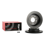 Brembo 09.7727.11 Coated Disc Line Brake Disc Rotor for BMW 3 Series – 276mm x 19mm, 5-Hole, Internally Vented, High-Carbon, Includes Bolts/Screws