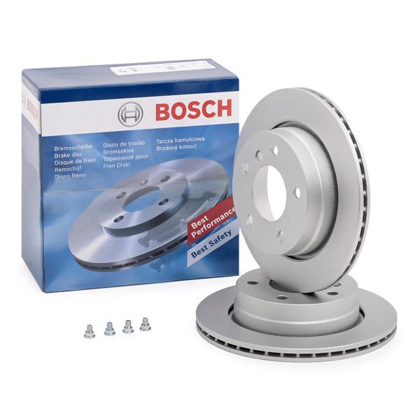 BOSCH 0 986 478 642 Brake Disc for BMW 3 Series Vented, Coated, High-carbon, with bolts/screws