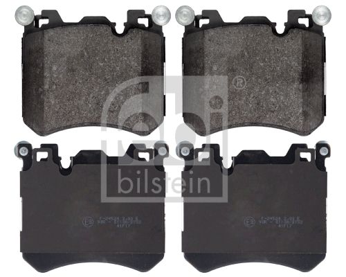 Febi Bilstein 116033 Front Brake Pad Set for BMW X5/X6 (E70 E71 E72 F15 F16), incl. X5M X6M - Front Axle, Prepared for Wear Indicator - OE Quality Replacement