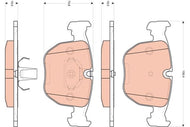 TRW GDB1702 Brake Pad Set for BMW 7 Series E38 740i (1994-2001) & ALPINA B10 E39 4.6 V8 (1996-2002) OE-Spec Replacement | TRW GDB 1702 | Nforcd UK