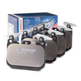 Bosch 0986494674 Brake Pad Set With Anti-Squeak Plate, With Mounting Manual