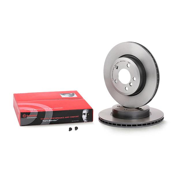 BREMBO COATED DISC LINE 09.9581.11 Brake Disc for BMW X3 (E83) Internally Vented, Coated, High-carbon, with bolts/screws